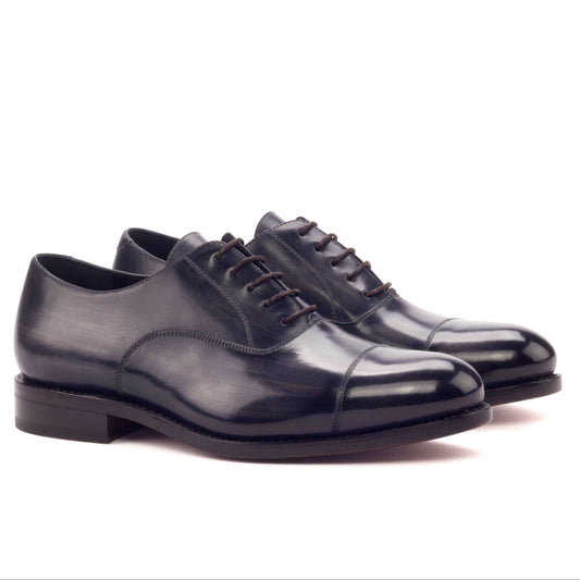Captoe Oxfords Grey Black Patina