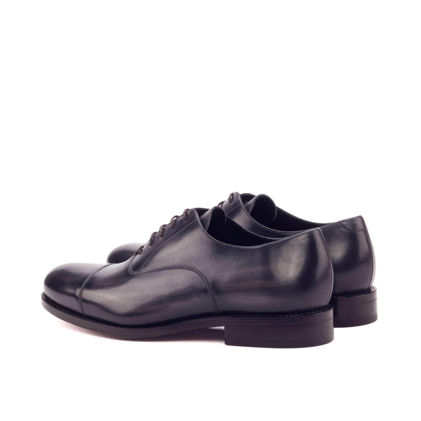 Captoe Oxfords Grey Black Patina