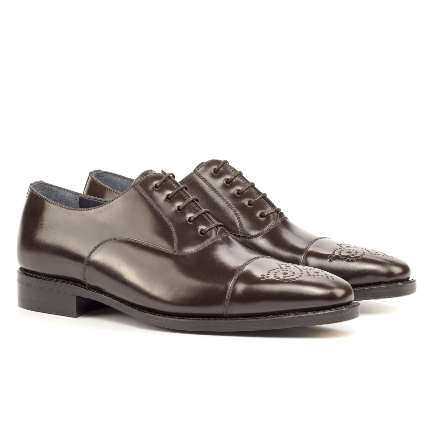 Captoe Oxfords Dark Brown