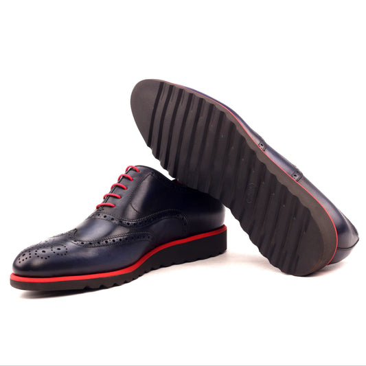 Wingtip Brogue Navy Blue