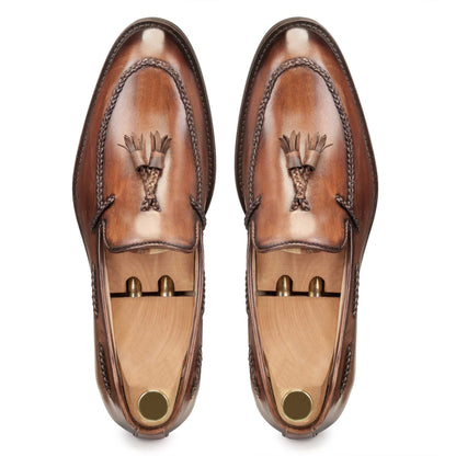 Tassel Loafer Mid Brown