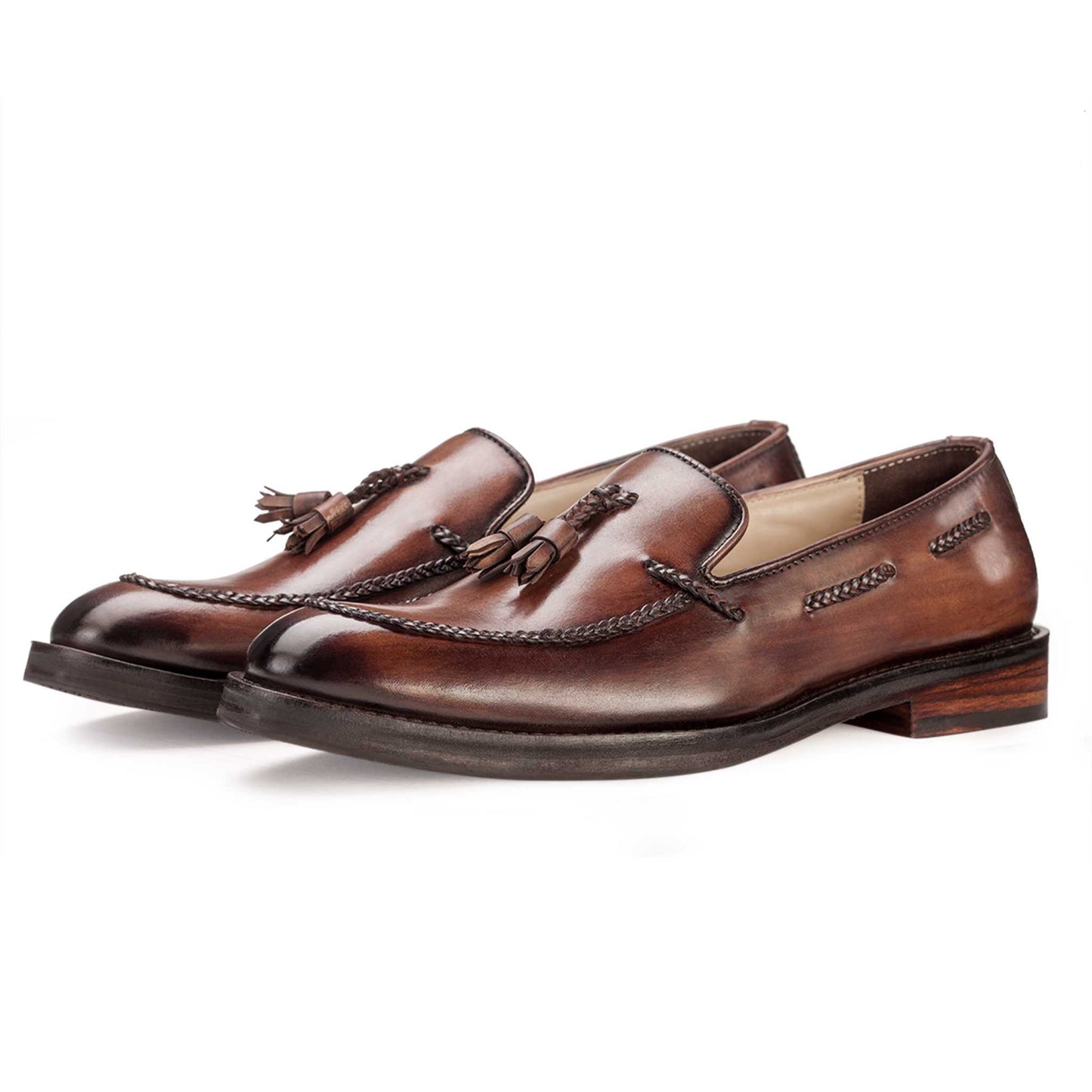 Tassel Loafer Mid Brown