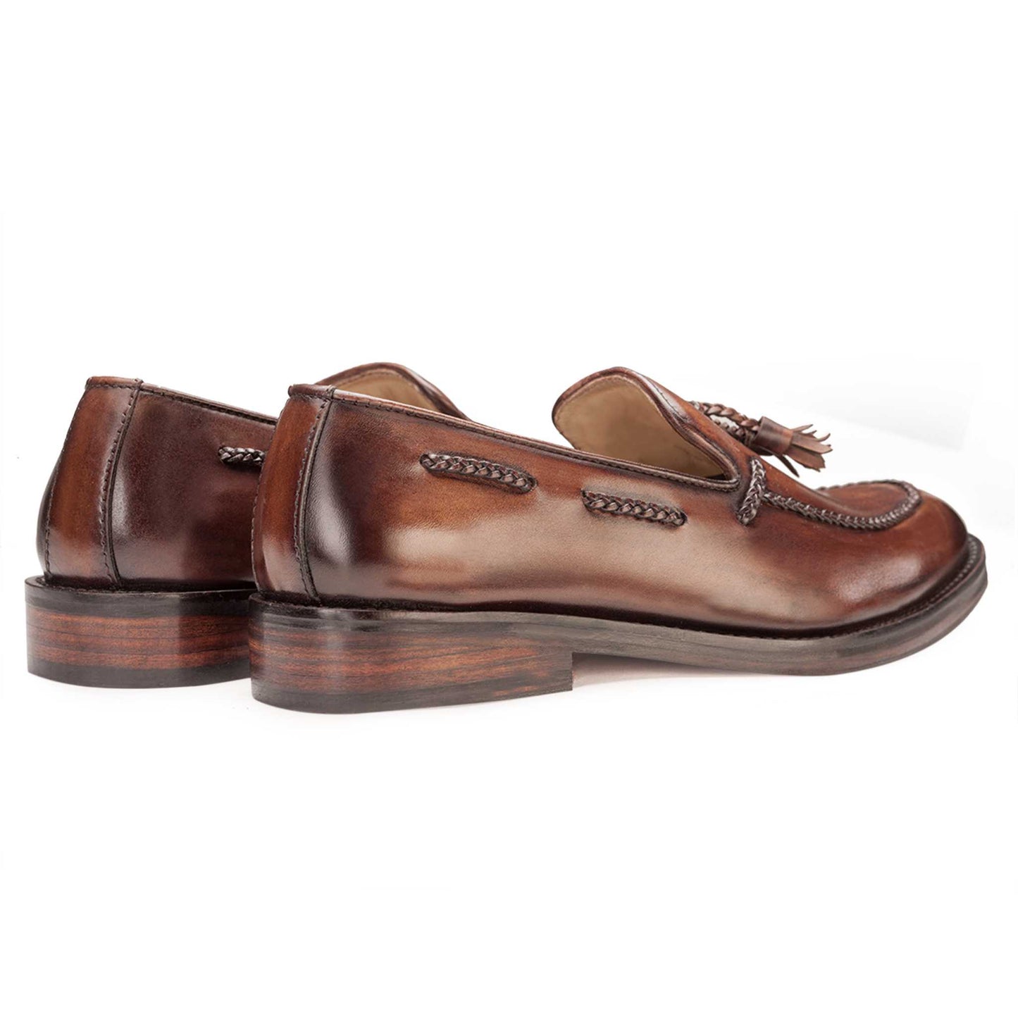 Tassel Loafer Mid Brown