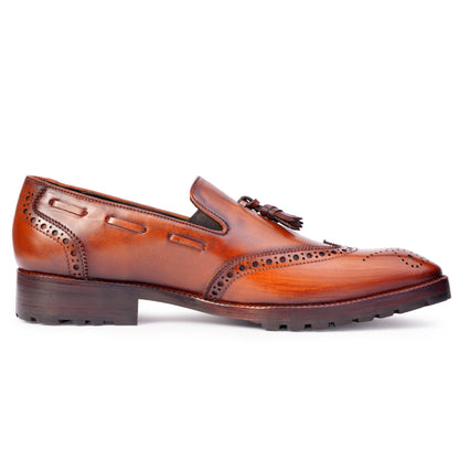 Wingtip Loafer Cognac