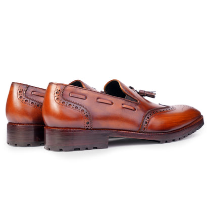 Wingtip Loafer Cognac